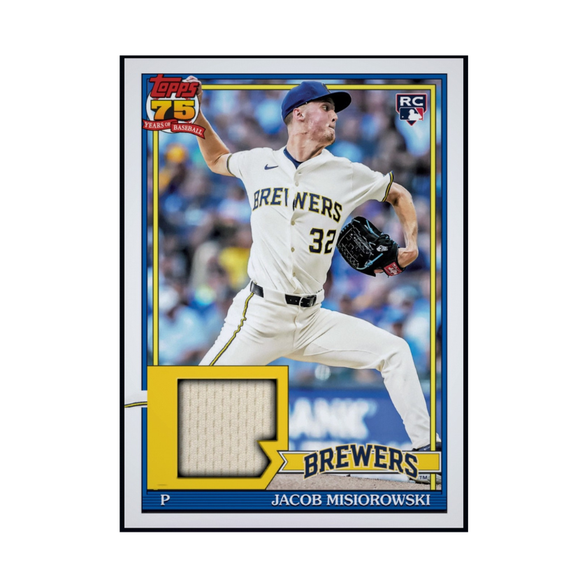 2026 Jacob Misiorowski 1991 Topps Baseball Jersey Patch Rookie RC Rare Card – Next Gen Cards LLC
