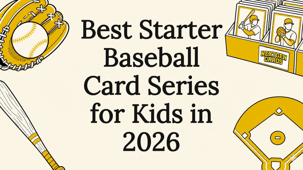 Decorative baseball card title card illustration