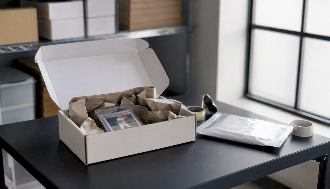 Plain box with protective card packaging inside