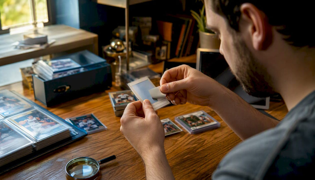 Collector revealing code on redemption card