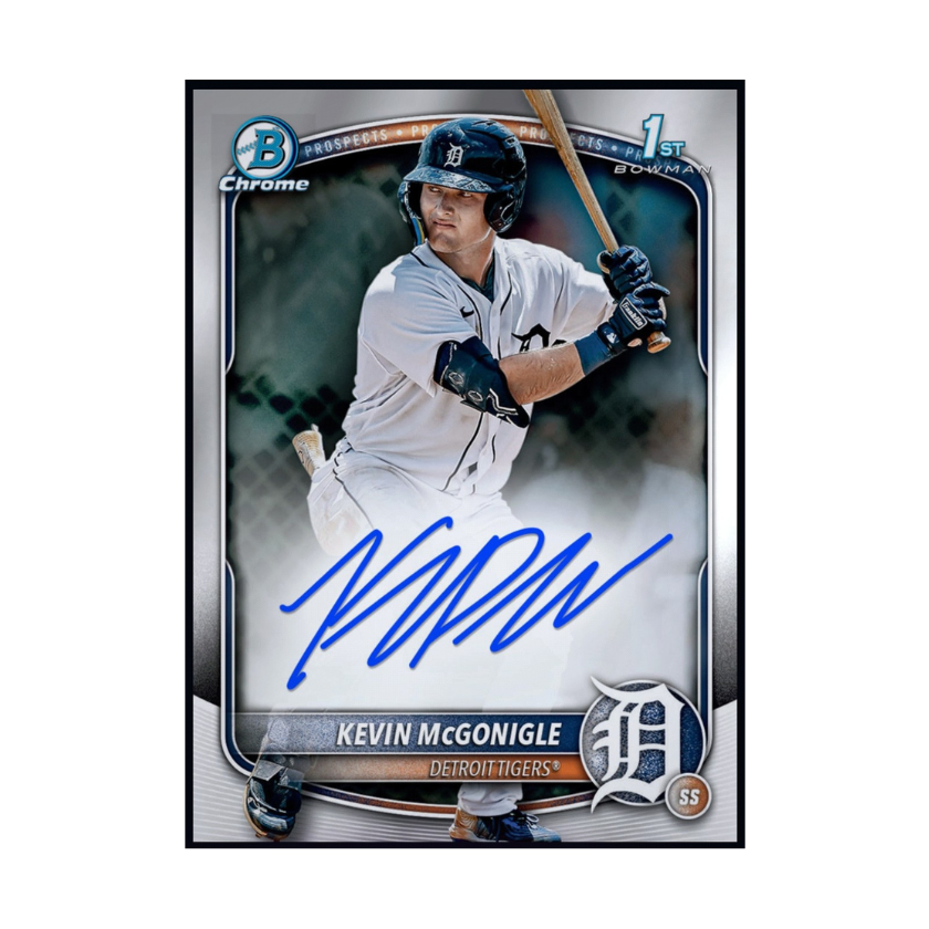 2026 Kevin McGonigle - Topps Bowman Series 1 Chrome Prospect Signature Rookie RC Rare Redemption Card (Free Shipping)