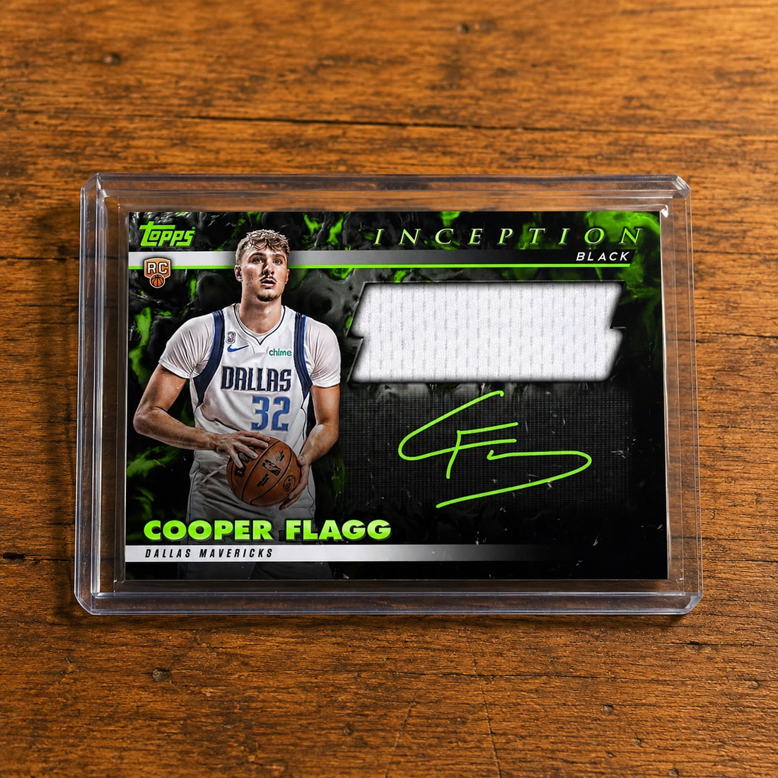 2026 Cooper Flagg Topps Inception Black Rookie Patch Autograph RPA RC Rare Redemption Card (Free Shipping)