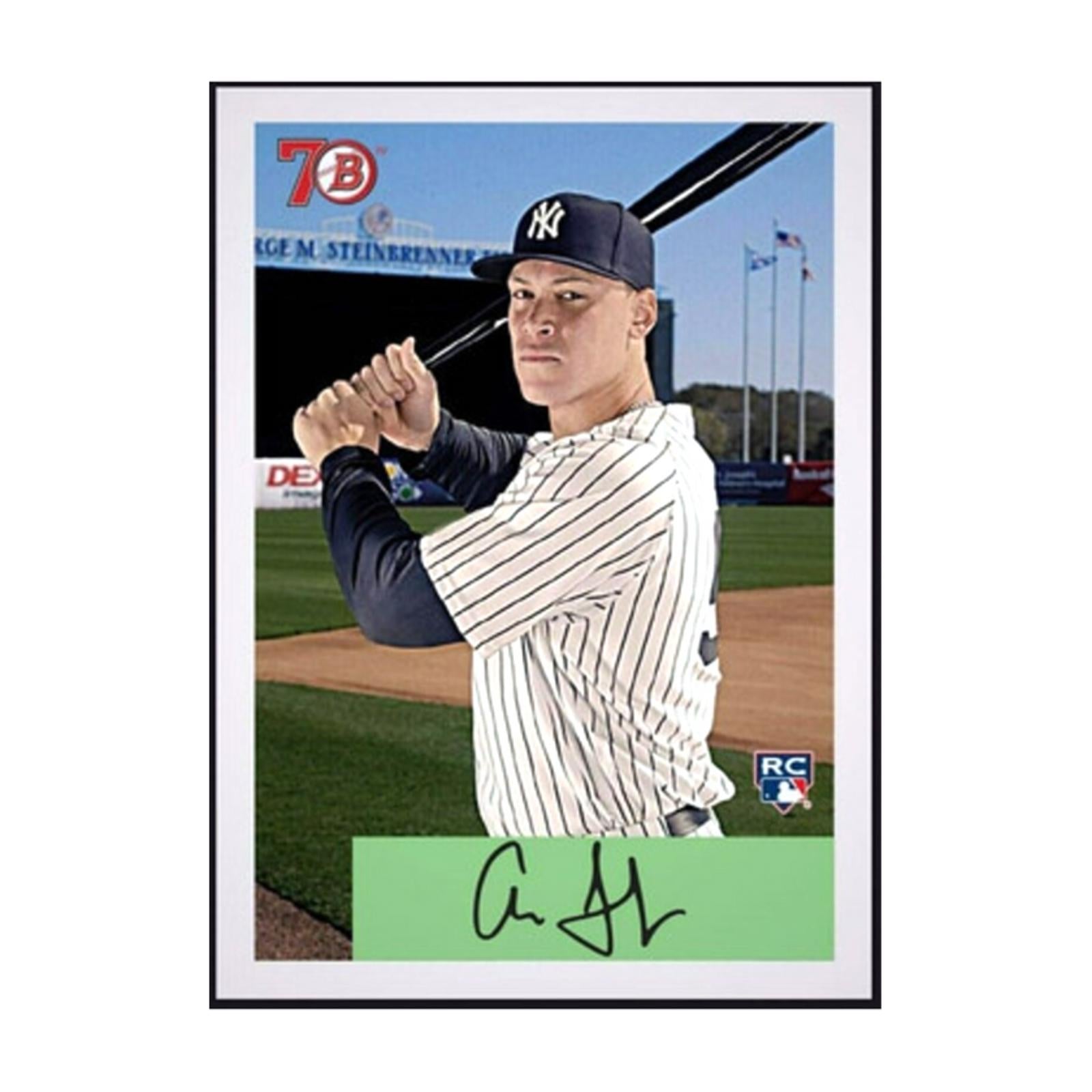 2017 Topps Bowman Wave 1 Autograph Rookie RC Rare Card featuring Aaron Judge of the New York Yankees