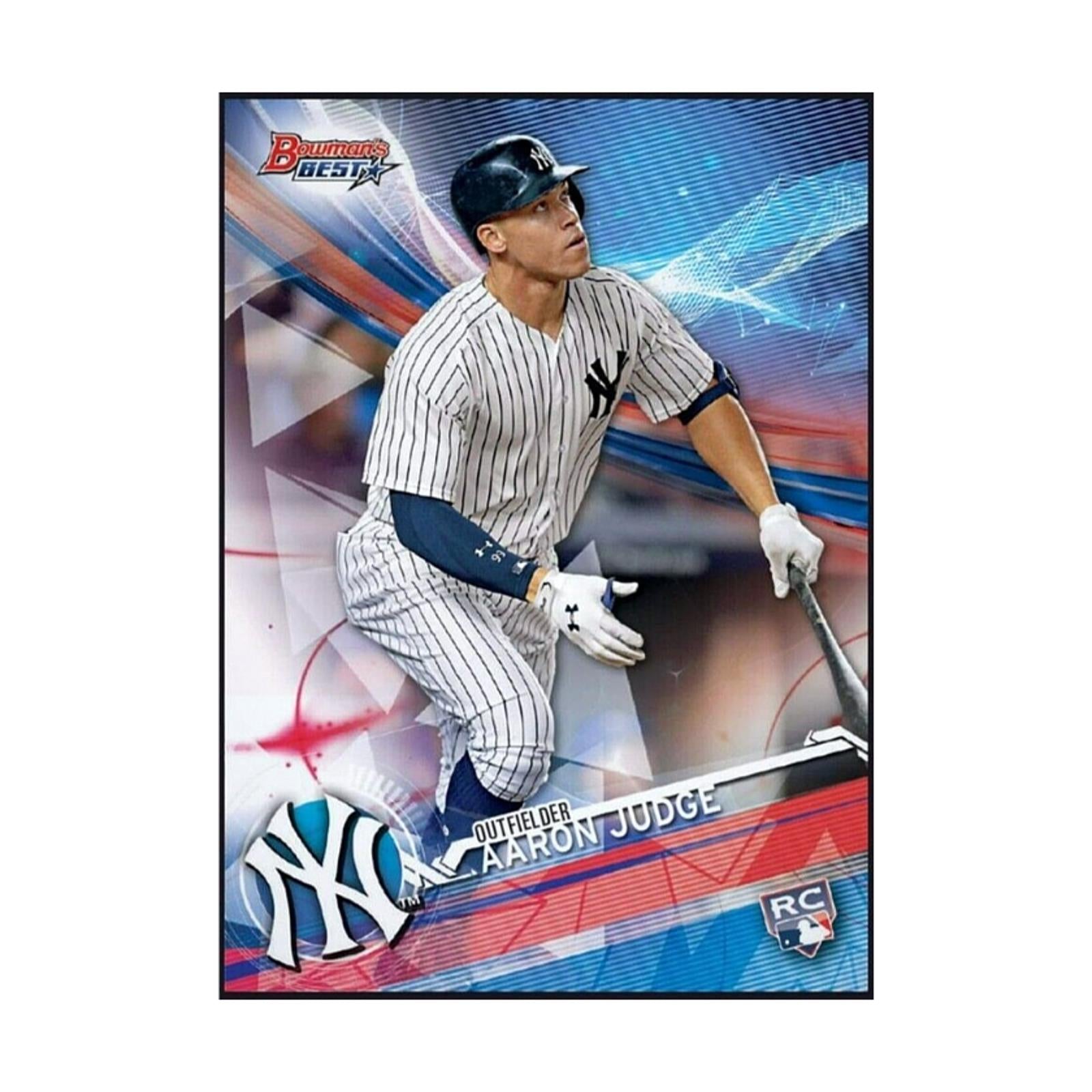2017 Topps Bowman’s Best #1 Rare Rookie RC Card featuring Aaron Judge of the New York Yankee