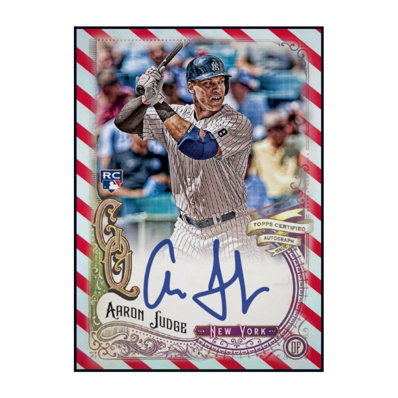 Next Day Free Shipping Rare 2017 Aaron Judge Topps Gypsy Queen Autograph Rookie RC Authentic MLB Collectible Shipped From USA.