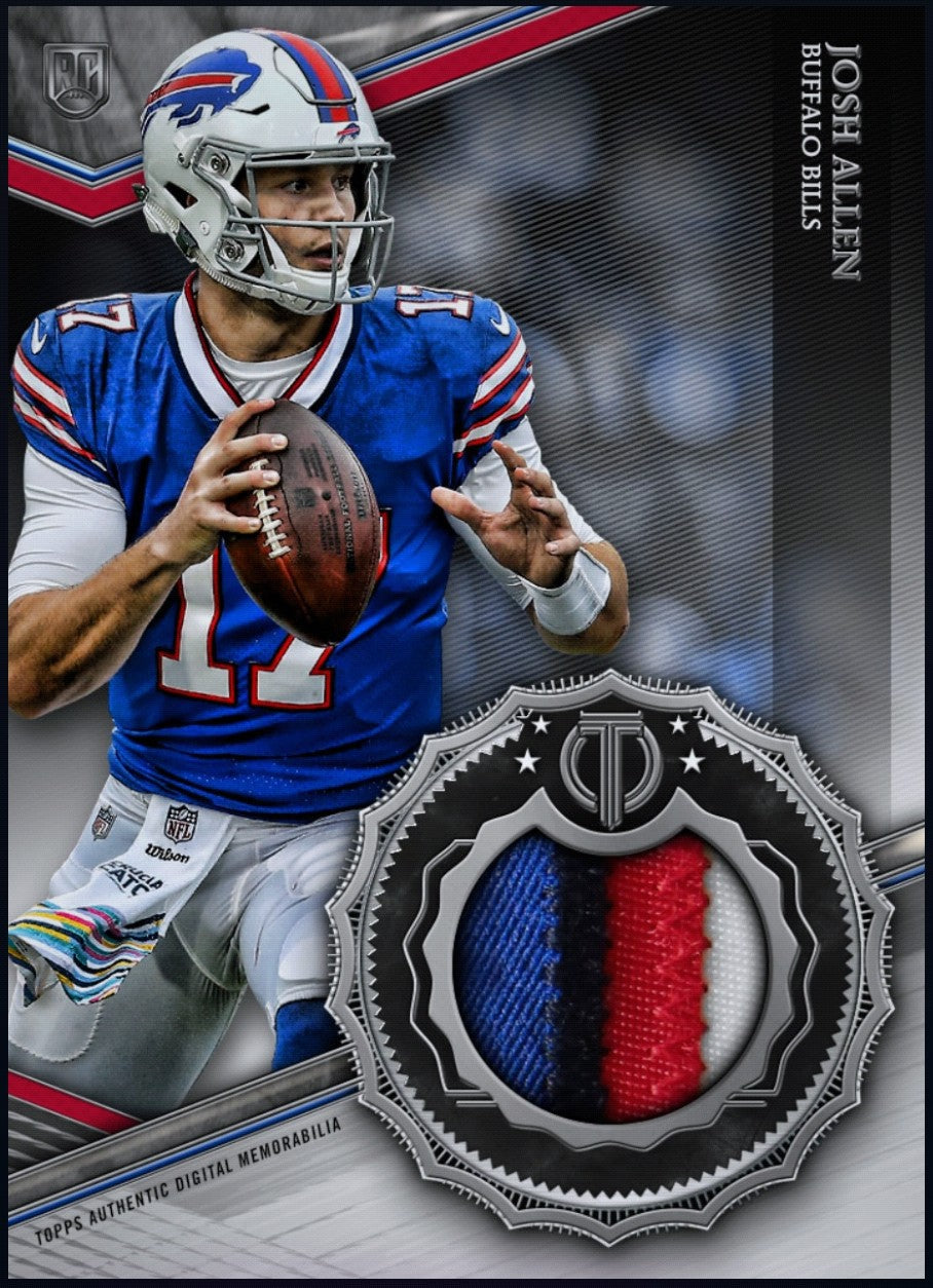 2018 Josh Allen - Tribute Jersey Patch Rookie RC Rare Redemption Card