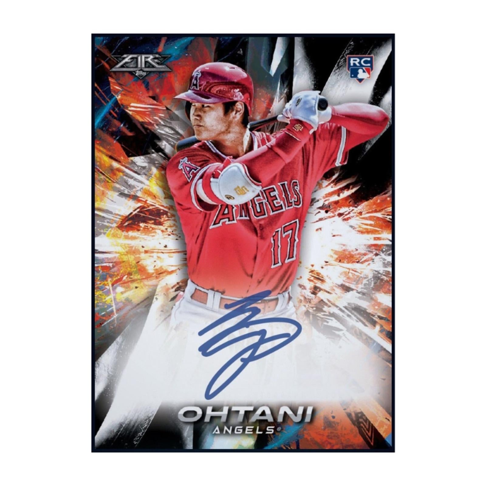 Next Day Free Shipping Rare 2018 Shohei Ohtani Topps Fire Rookie Autograph RC Authentic MLB Collectible Shipped From USA.