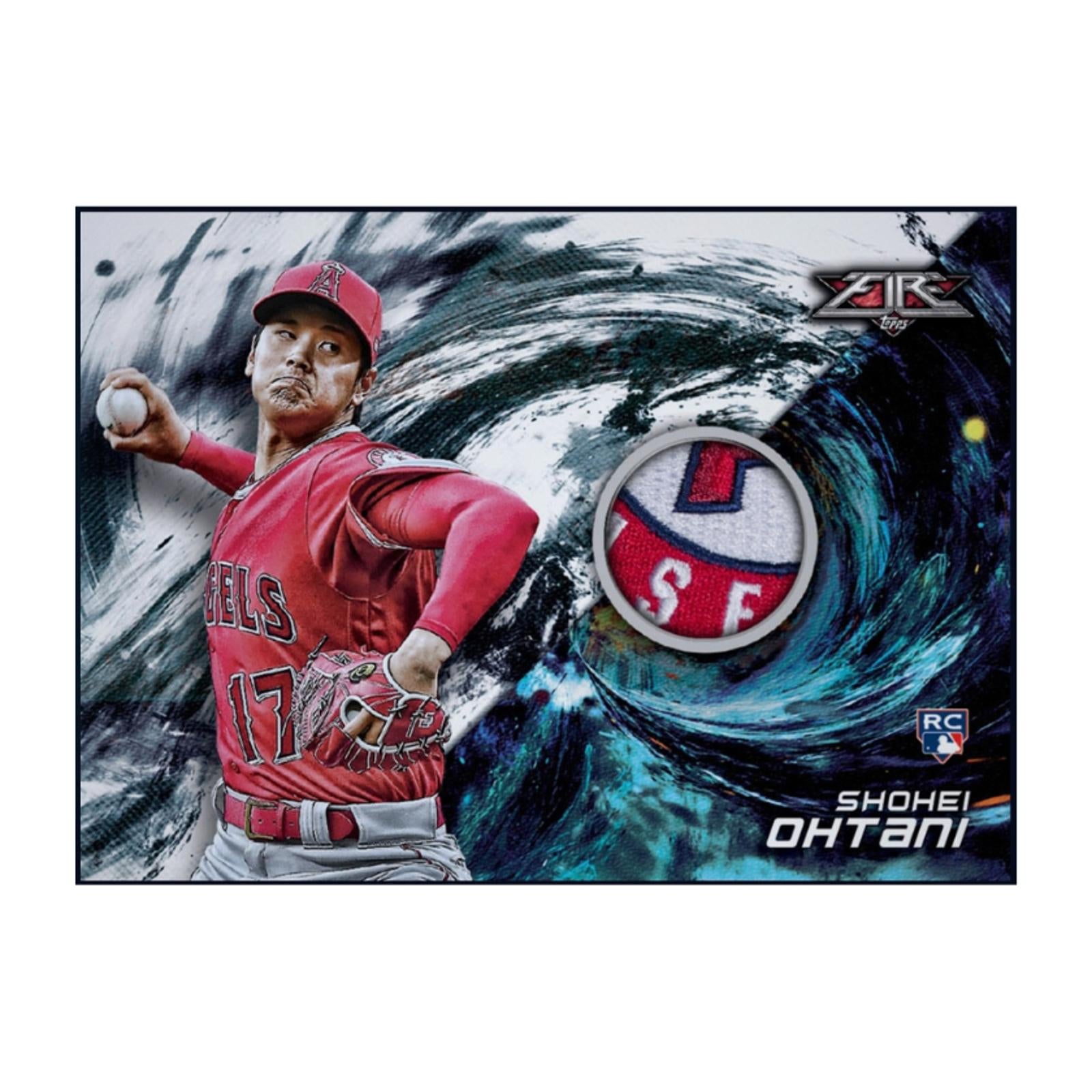 Next Day Free Shipping Rare 2018 Shohei Ohtani Topps Fire Rookie Jersey Patch RC Authentic MLB Collectible Shipped From USA.
