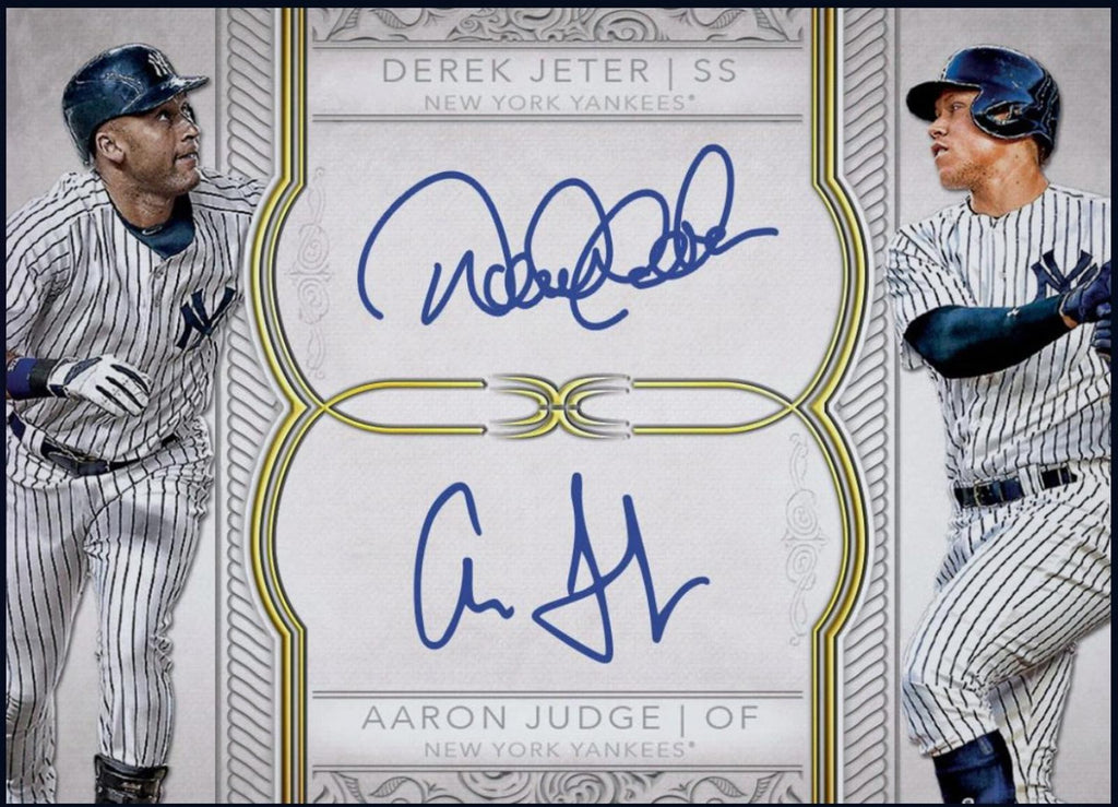 Next Day Free Shipping Rare 2018 Aaron Judge Derek Jeter Topps Definitive Dual Autograph Card – Authentic Topps Collectible for Fans & Collectors