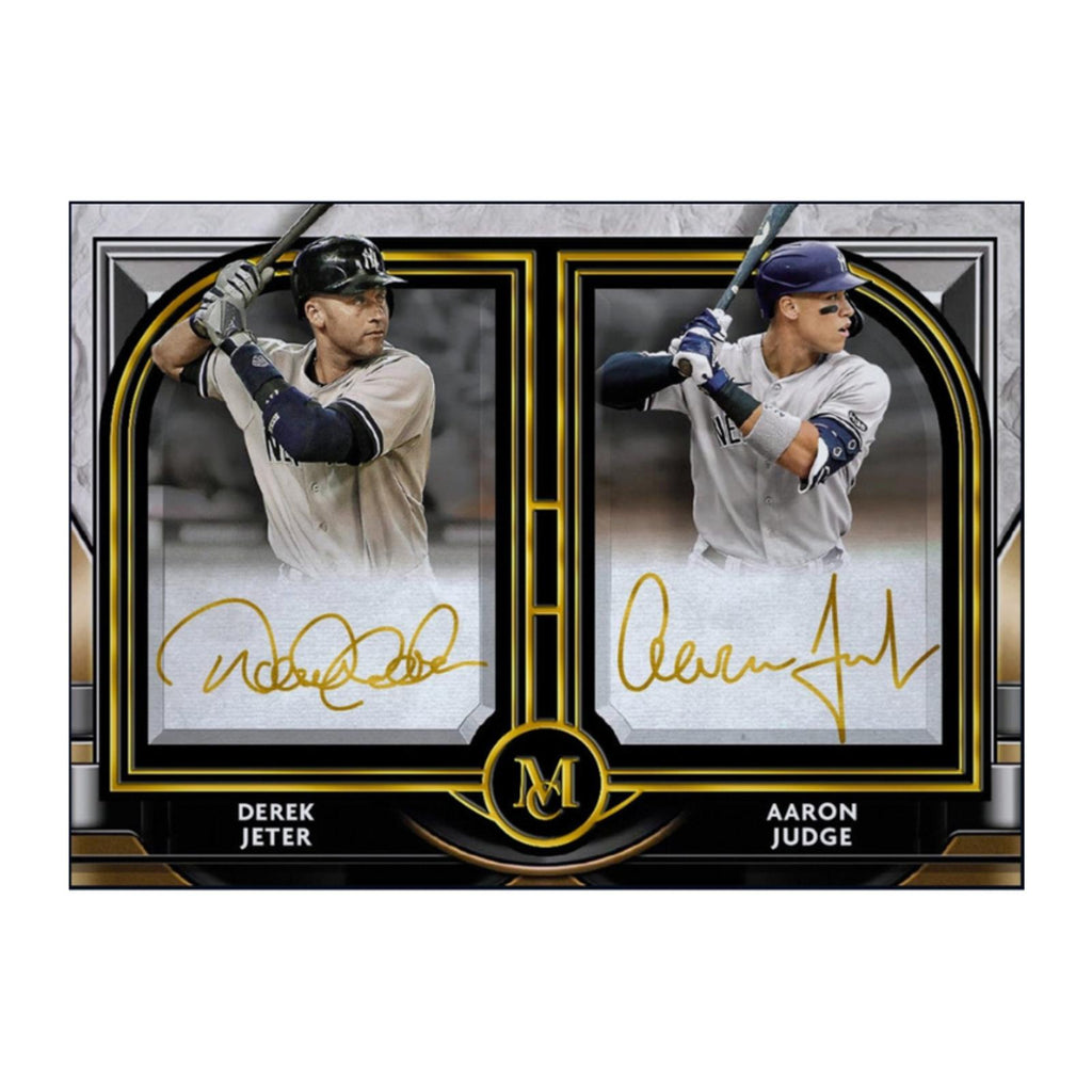 Next Day Free Shipping Rare 2021 Topps Museum Collection Aaron Judge Derek Jeter Autograph Card – Authentic Topps Collectible Shipped from USA