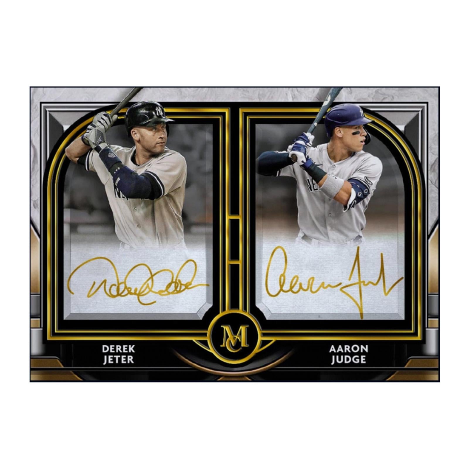 Next Day Free Shipping Rare 2021 Topps Museum Collection Aaron Judge Derek Jeter Autograph Card – Authentic Topps Collectible Shipped from USA