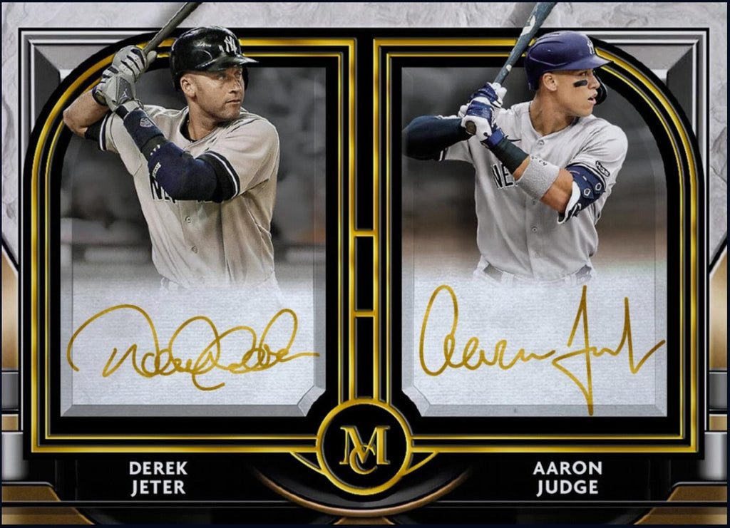 Next Day Free Shipping Rare 2021 Topps Museum Collection Aaron Judge Derek Jeter Autograph Card – Authentic Topps Collectible Shipped from USA