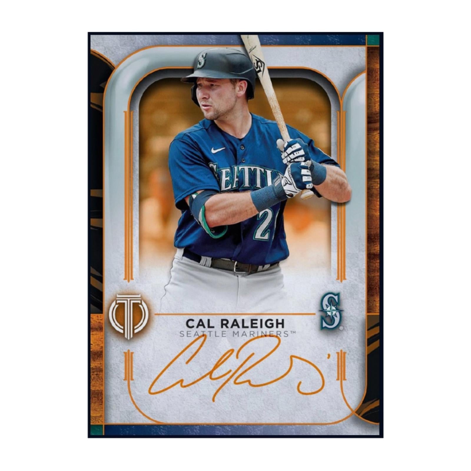 Next Day Free Shipping Rare 2022 Topps Tribute Cal Raleigh Autograph Rookie RC Card – Shipped from USA