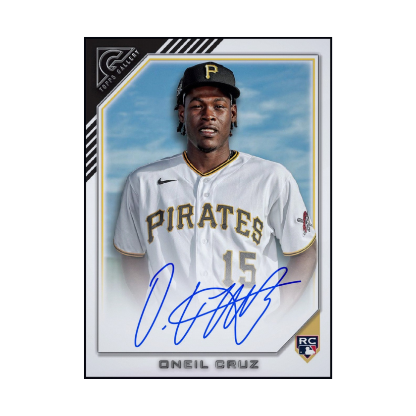 2022 Oneil Cruz Topps Gallery Autograph Rookie RC Rare Card Close Up