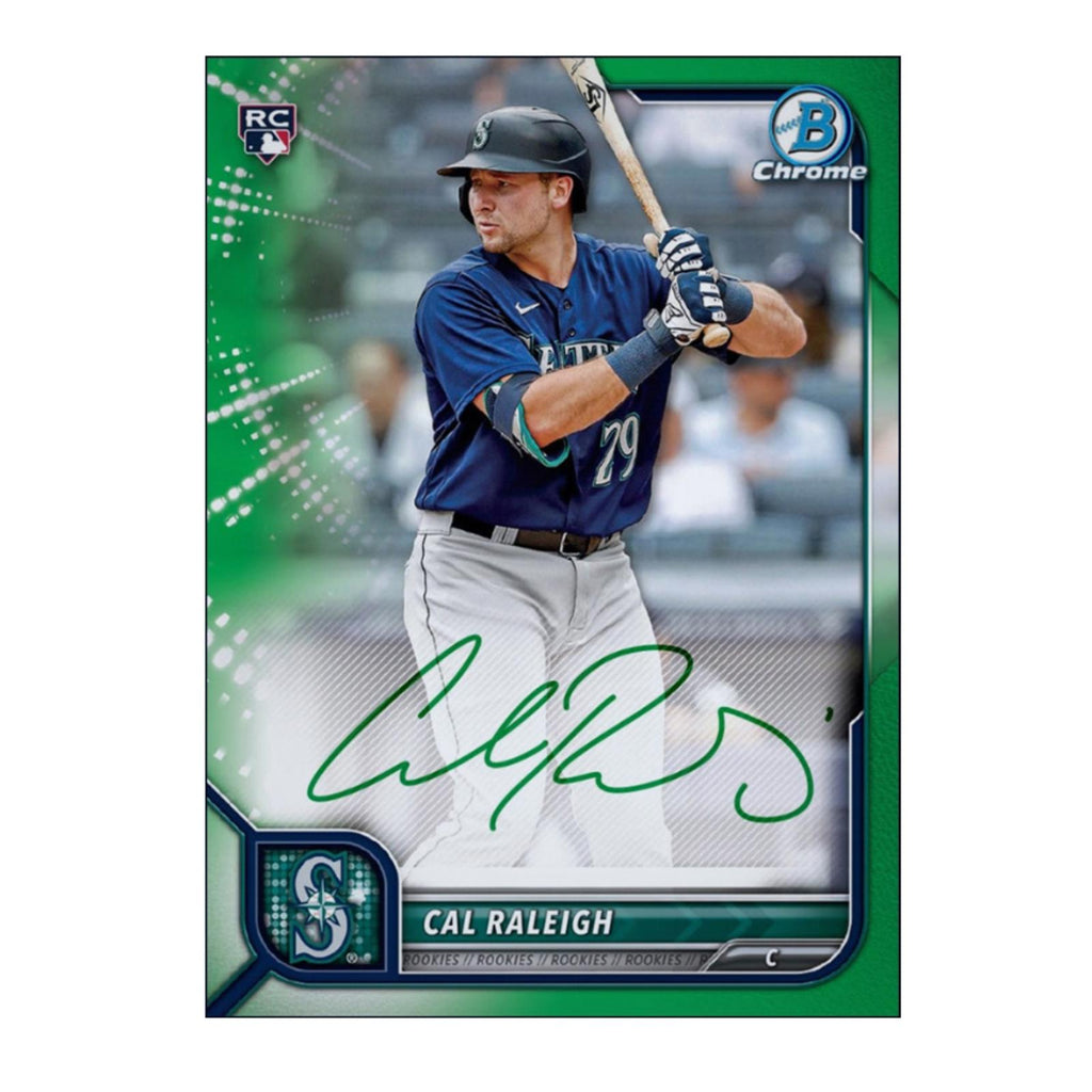 Rare 2022 Topps Chrome Cal Raleigh Rookie RC Autograph Redemption Card – MLB Collectible With Free Shipping