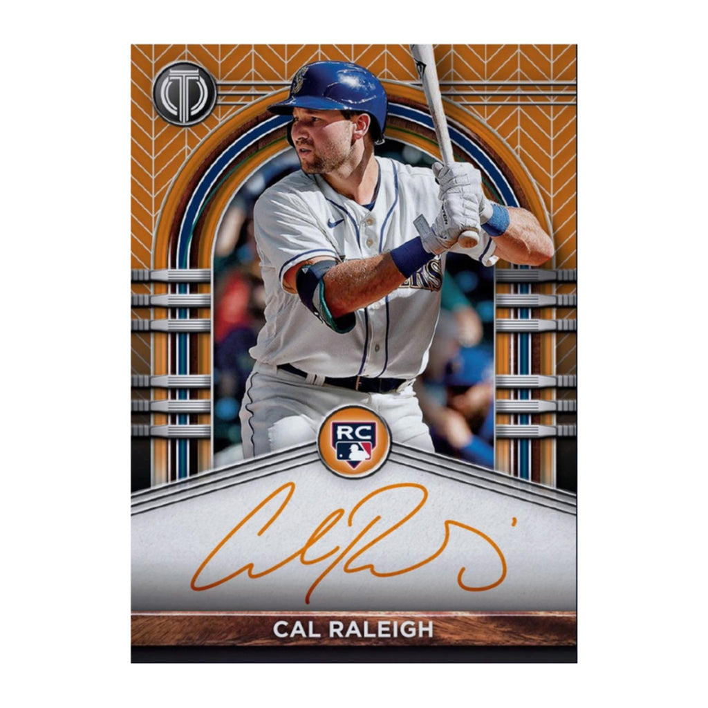Rare 2022 Topps Tribute Cal Raleigh Autograph Rookie RC Redemption Card Authentic MLB Collectible
