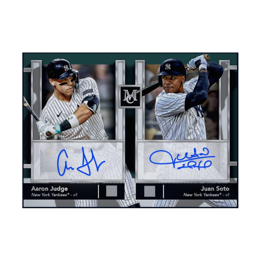 2024 Aaron Judge Juan Soto Topps Museum Collection dual autograph rare MLB card