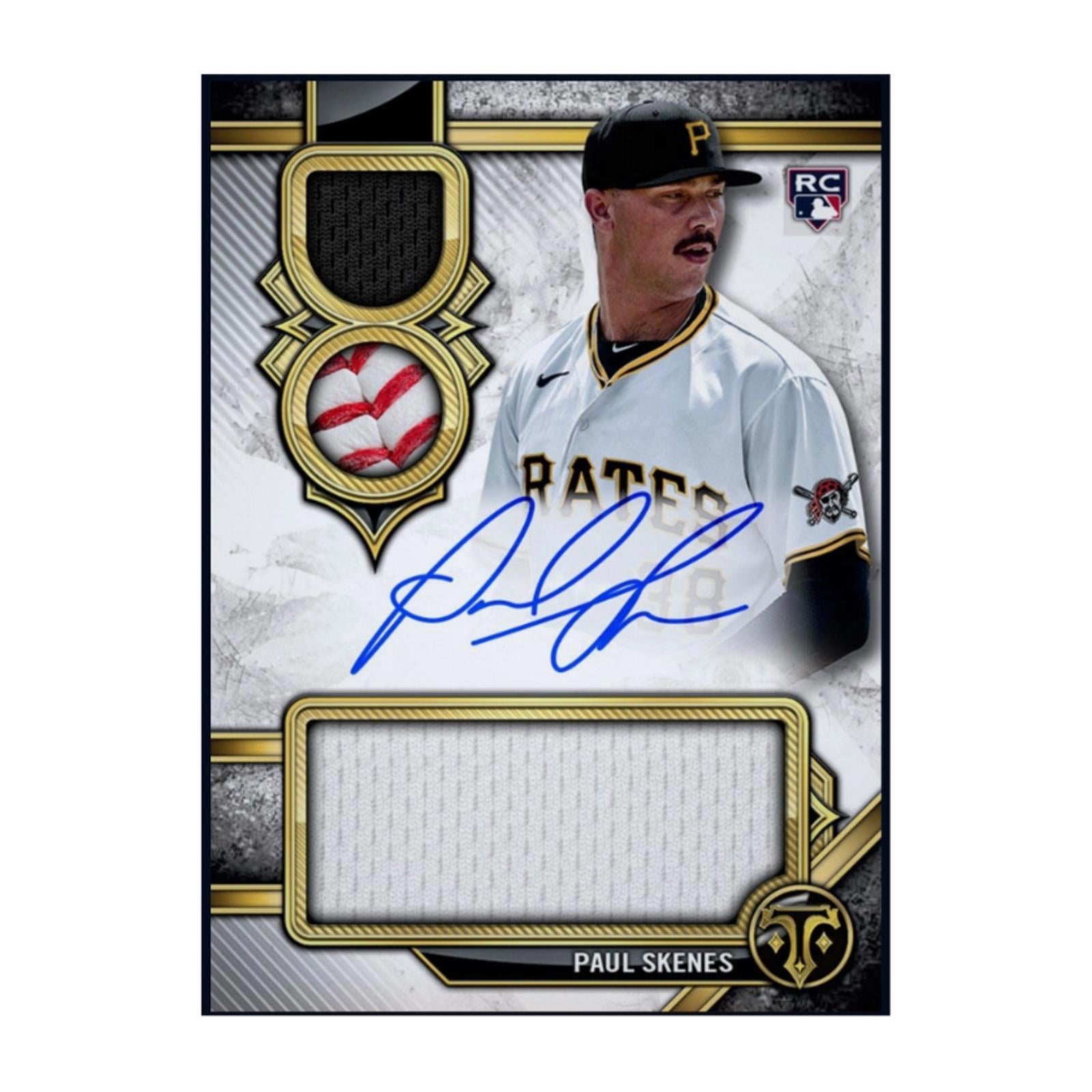 Next Day Free Shipping Rare 2024 Topps Tribute Paul Skenes Rookie Patch Autograph RPA RC Card – Shipped from USA
