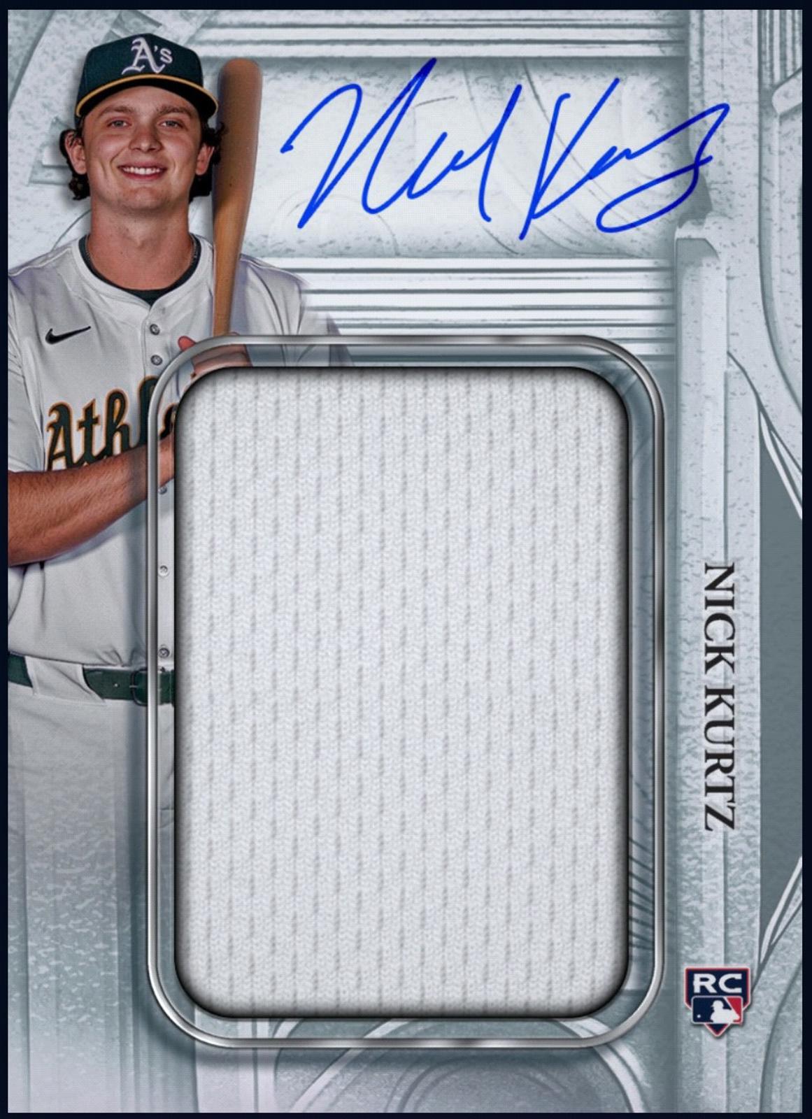 Next Day Free Shipping Rare 2025 Nick Kurtz Topps Sterling Rookie Patch Autograph RPA RC Card – Authentic Topps Collectible for Fans & Collectors