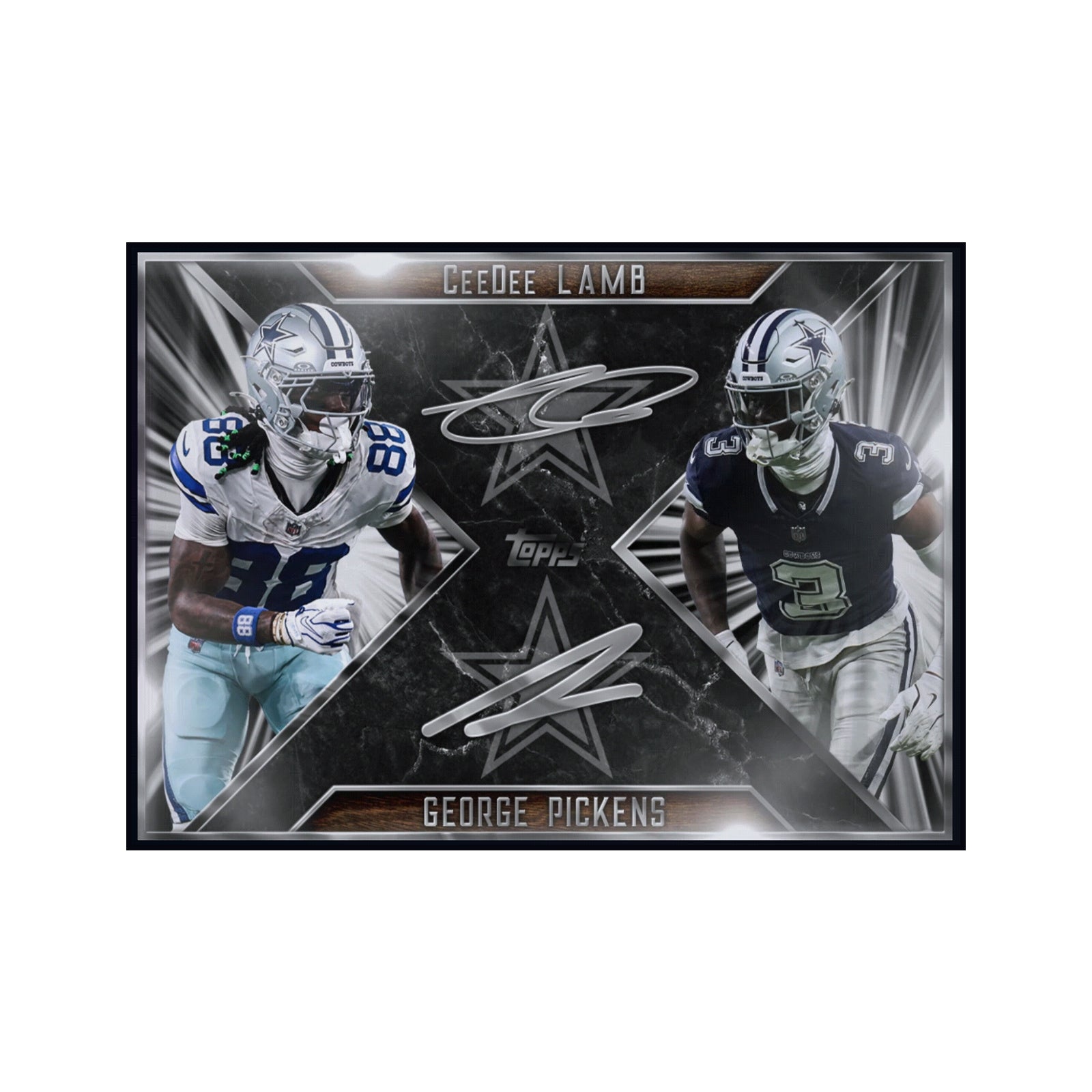 2026 CeeDee Lamb George Pickens Topps Dual Signature Series Rare
