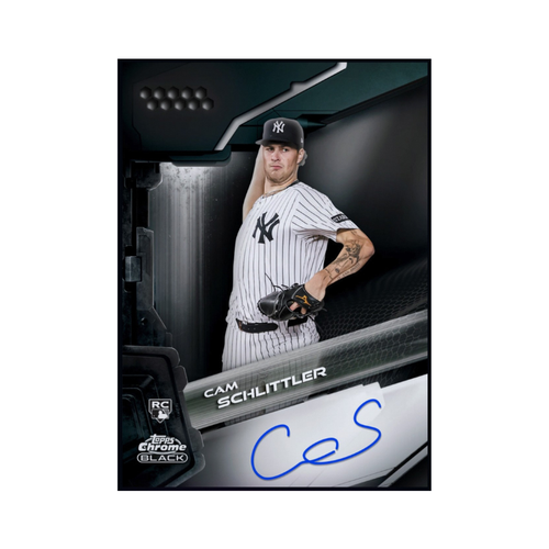 2026 Cam Schlittler - Topps Chrome Black Autograph Rookie RC Rare 