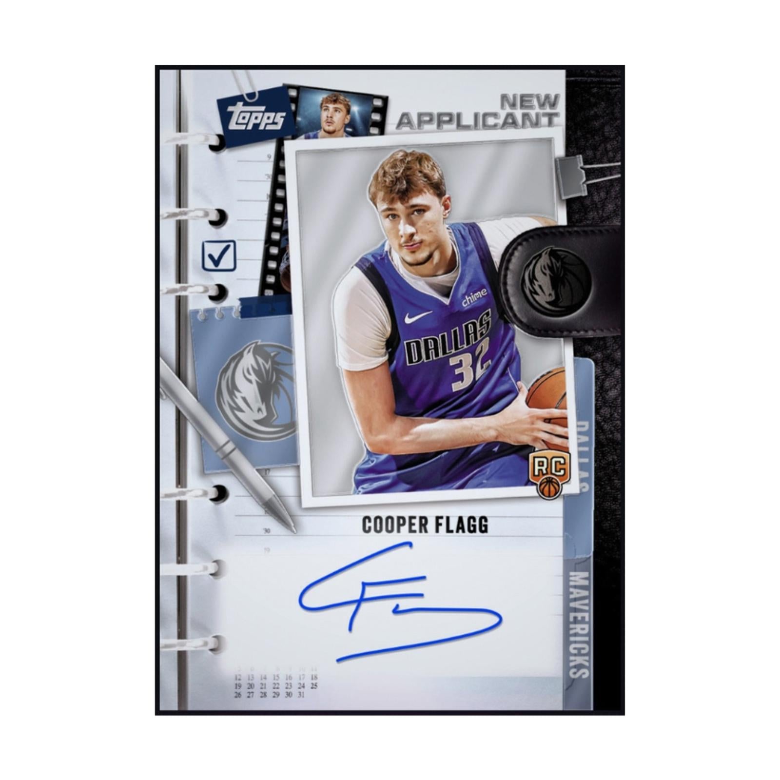 Rare 2026 Cooper Flagg Topps New Applicant Rookie Autograph Basketball Card Shipped from USA