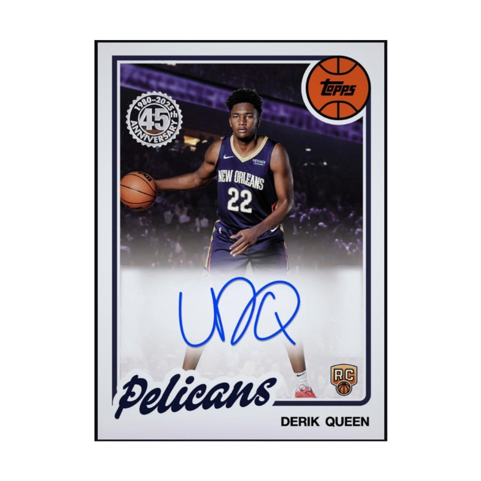 2026 Derik Queen - Topps 1980-81 Basketball Rookie Autograph Rare Redemption Card (Free Shipping) 2026 Derik Queen - Topps 1980-81 Basketball Rookie Autograph Rare Redemption Card (Free Shipping)