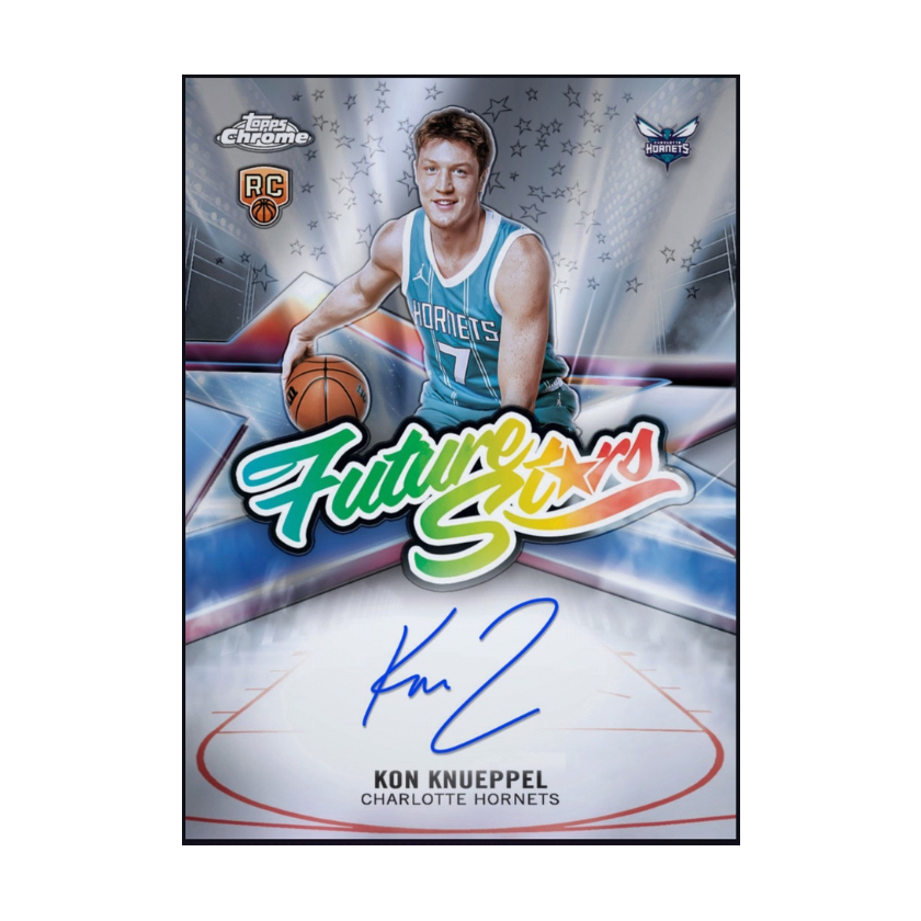 Next Day Free Shipping & Shipped from USA 2026 Kon Knueppel Topps Future Stars Autograph Rookie Rare RC Card.