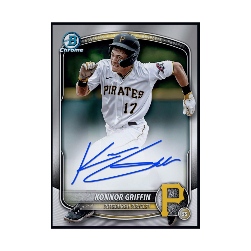 2026 Konnor Griffin Topps Bowman Series 1 Chrome Prospect Signature Rare Rookie card