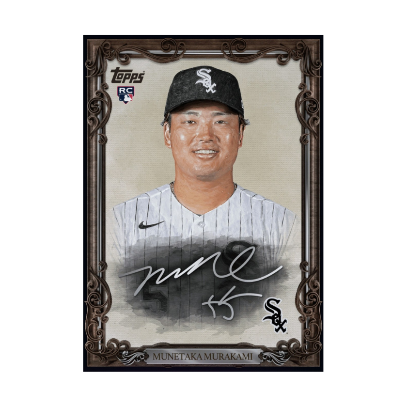 Front of 2026 Munetaka Murakami Topps Portraits Autograph rookie redemption card