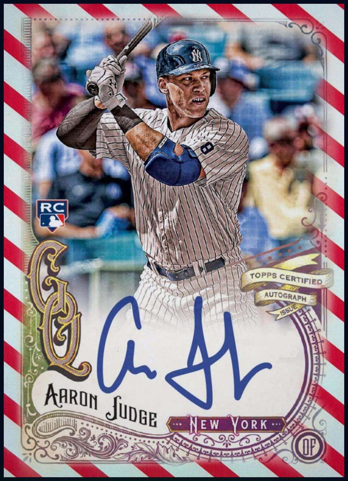 Rare 2017 Aaron Judge Topps Gypsy Queen Autograph Rookie RC Authentic MLB Collectible Shipped From USA.