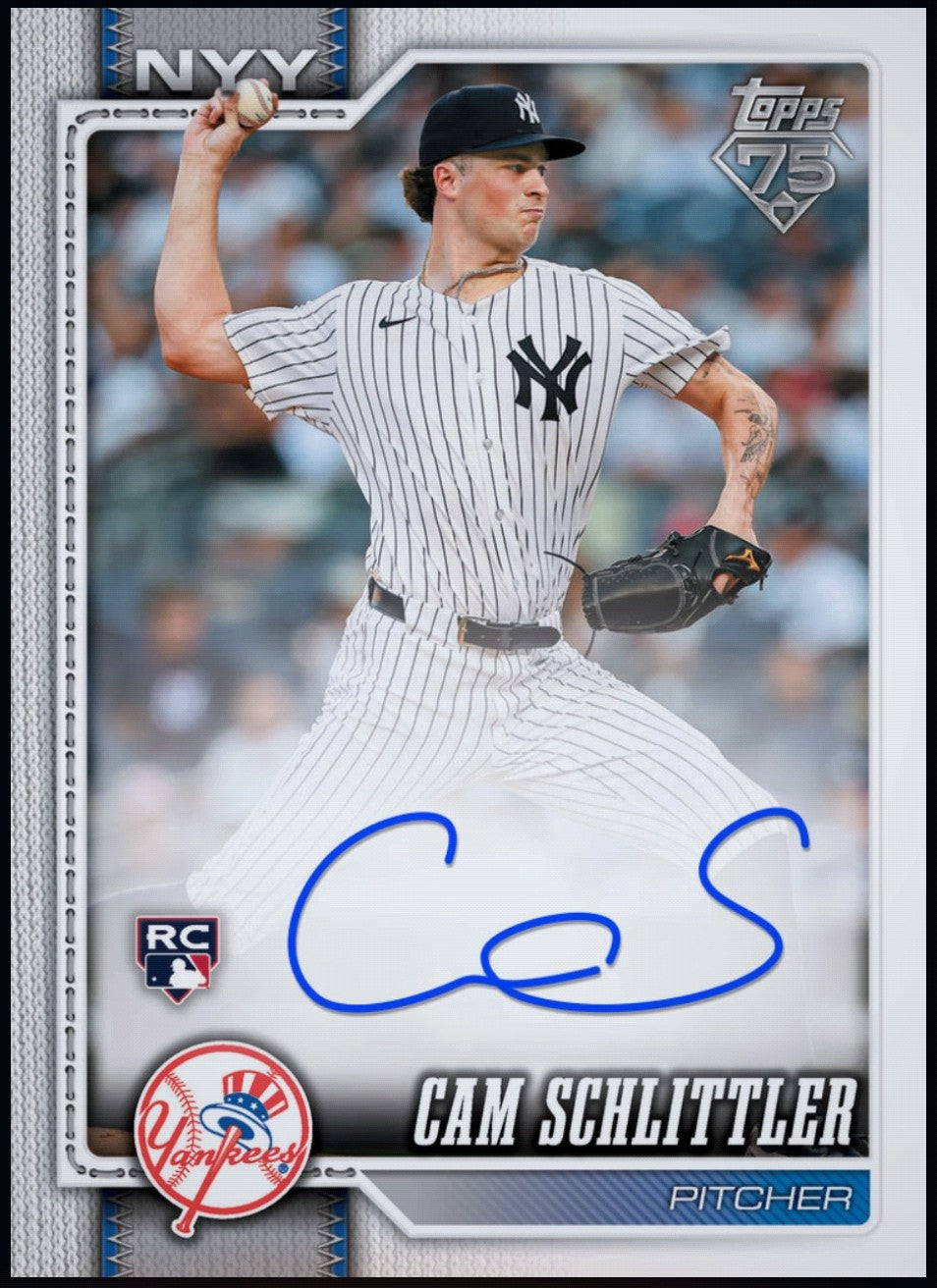 Rare 2026 Cam Schlittler Topps Series 1 Baseball Autograph Rookie RC redemption card