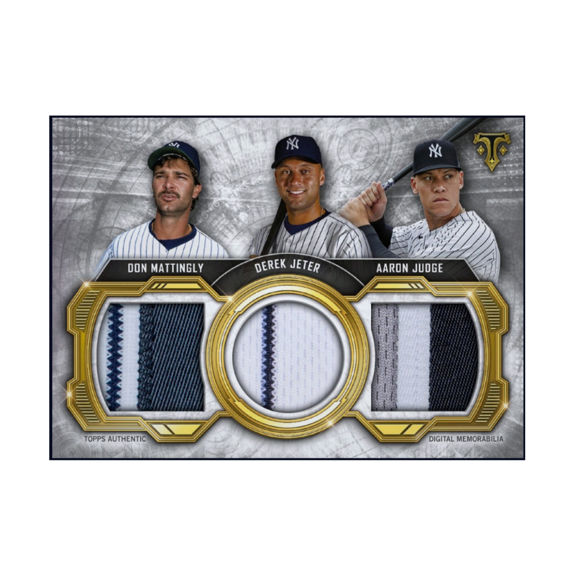 Judge Jeter Mattingly Topps Triple Threads Jersey Patch Rare MLB card for sale