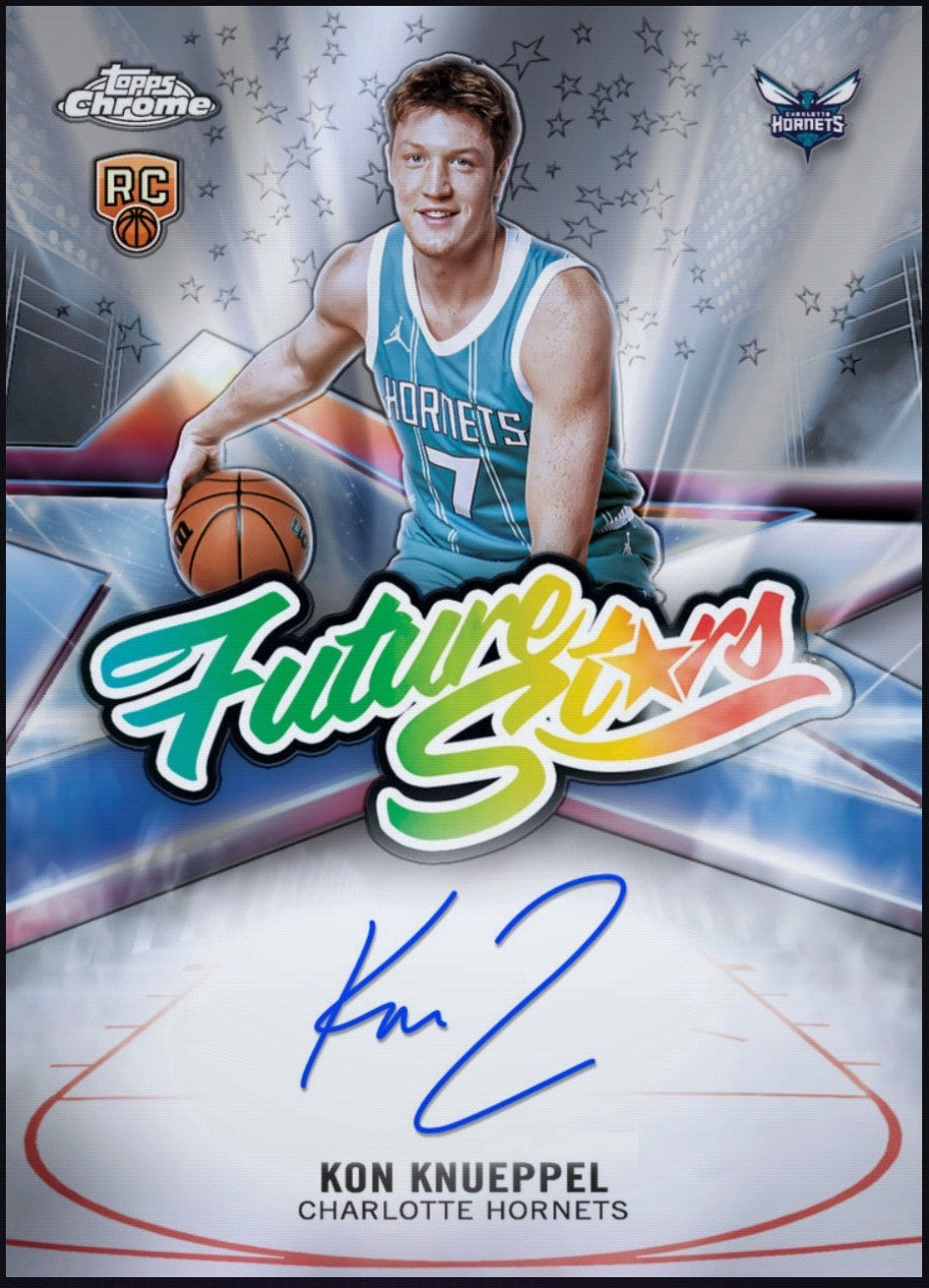 Next Day Free Shipping & Shipped from USA 2026 Kon Knueppel Topps Future Stars Autograph Rookie Rare RC Card.