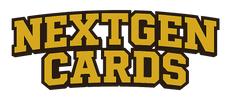 NextGen Cards logo with bold gold lettering on a transparent background.