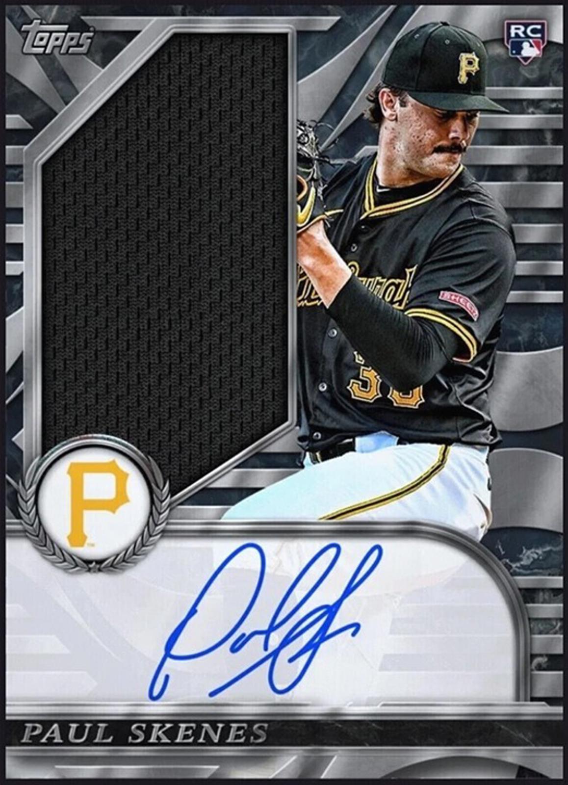 Rare Paul Skenes 2024 Topps Standouts Rookie RC Autograph Patch RPA Redemption Card With Free Shipping