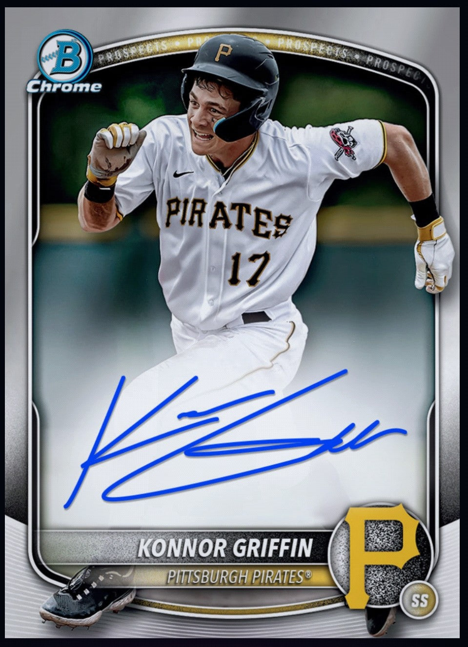 Rare 2026 Konnor Griffin Topps Bowman Series 1 Chrome Prospect Signature Rookie card
