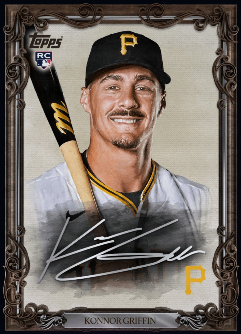 Close-up of 2026 Konnor Griffin Topps Portraits Autograph rookie redemption card
