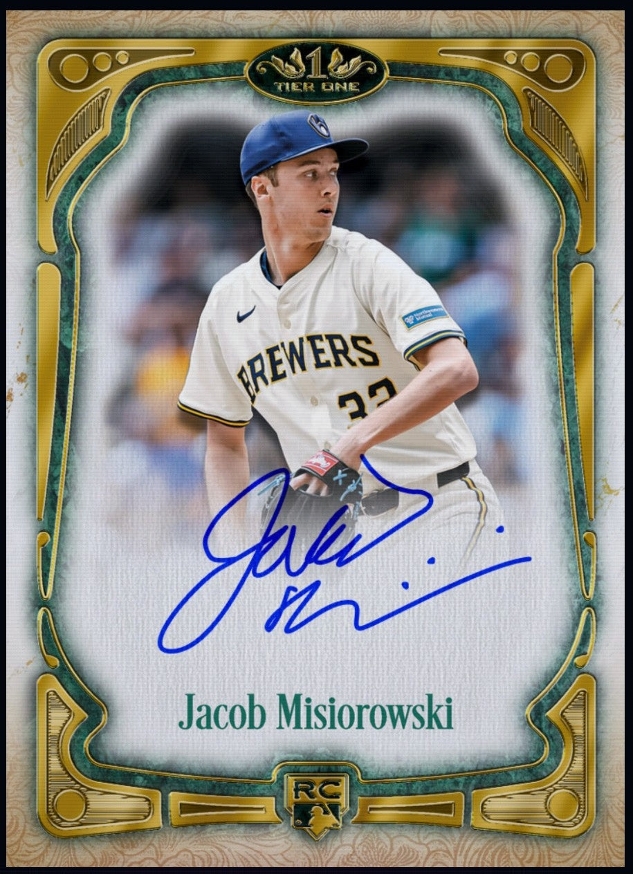 2026 Jacob Misiorowski rookie signature baseball collectible available for redemption through the official Topps BUNT app.