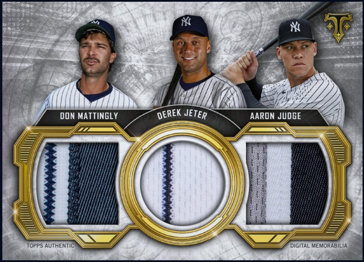Rare Judge Jeter Mattingly Topps Triple Threads jersey patch collectible card