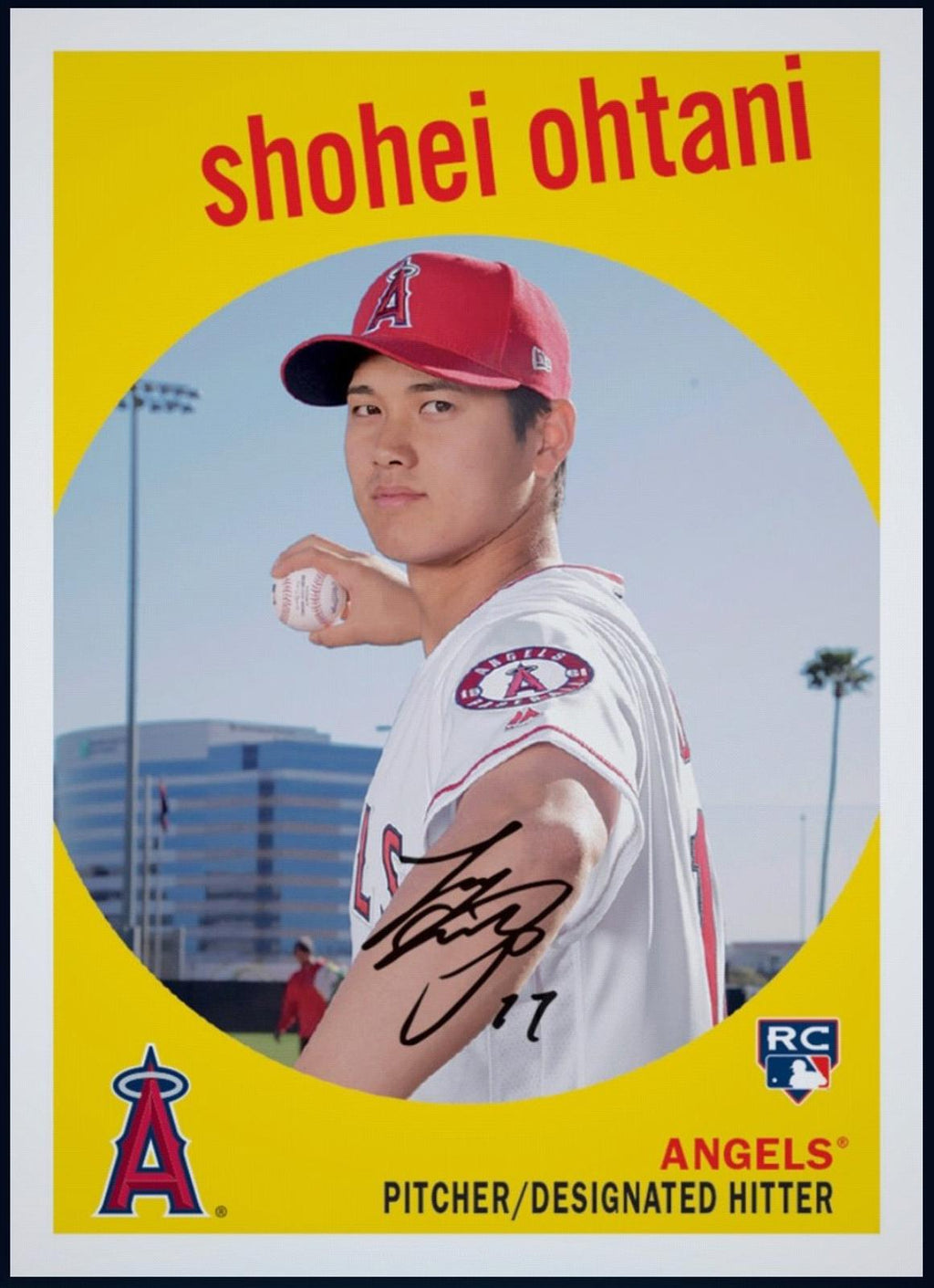 Rare 2018 Shohei Ohtani Topps Archives Autograph Rookie RC. Authentic MLB Collectible Shipped From USA.