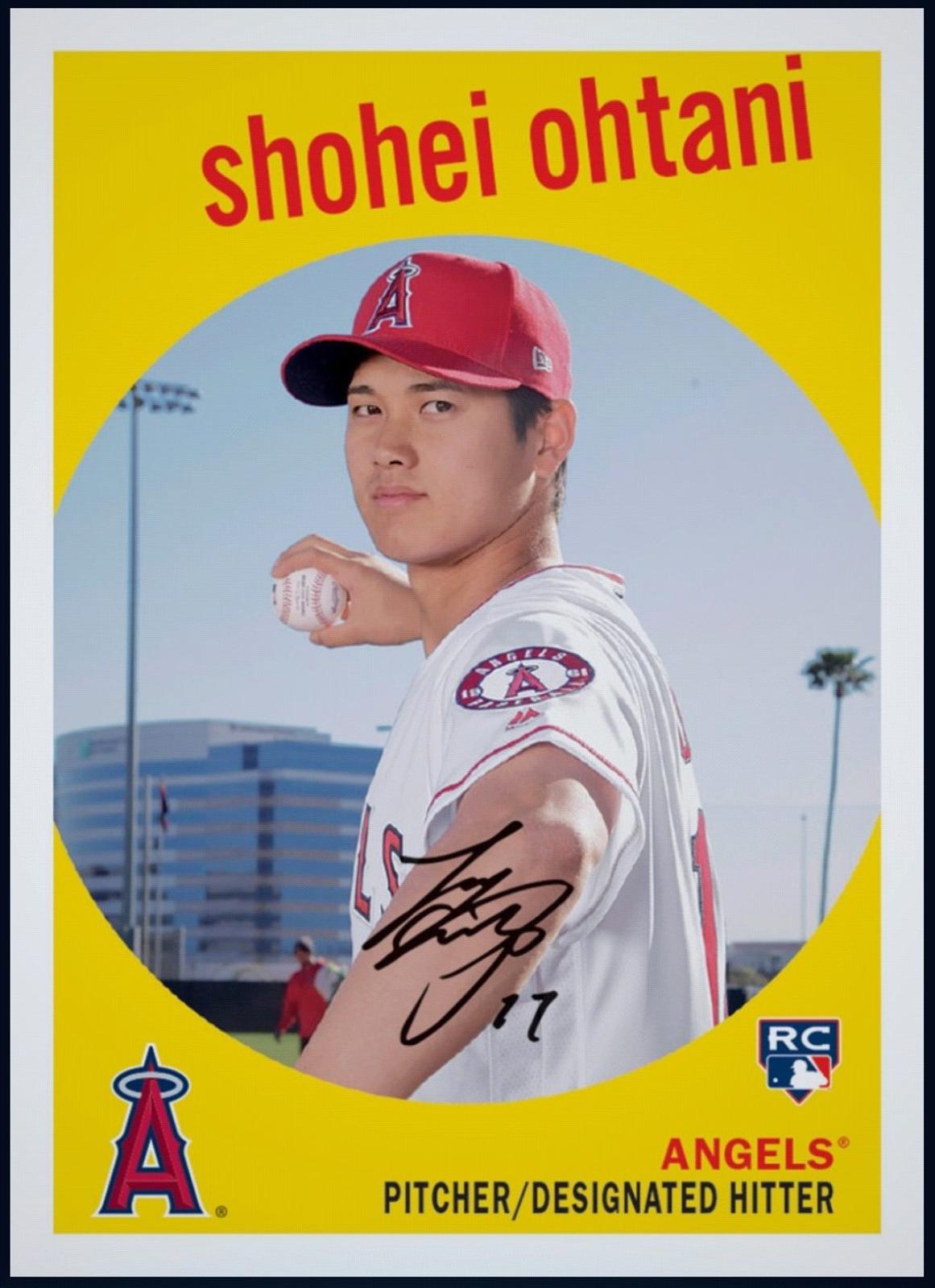 Rare 2018 Shohei Ohtani Topps Archives Autograph Rookie RC. Authentic MLB Collectible Shipped From USA.