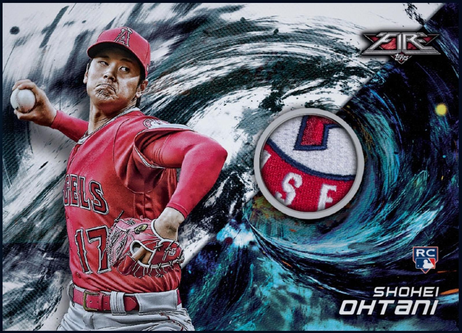 2018 Shohei Ohtani - Topps Fire Rookie Jersey Patch RC Rare Next Gen Cards LLC 2018 Shohei Ohtani - Topps Fire Rookie Jersey Patch RC Rare Next Gen Cards LLC
