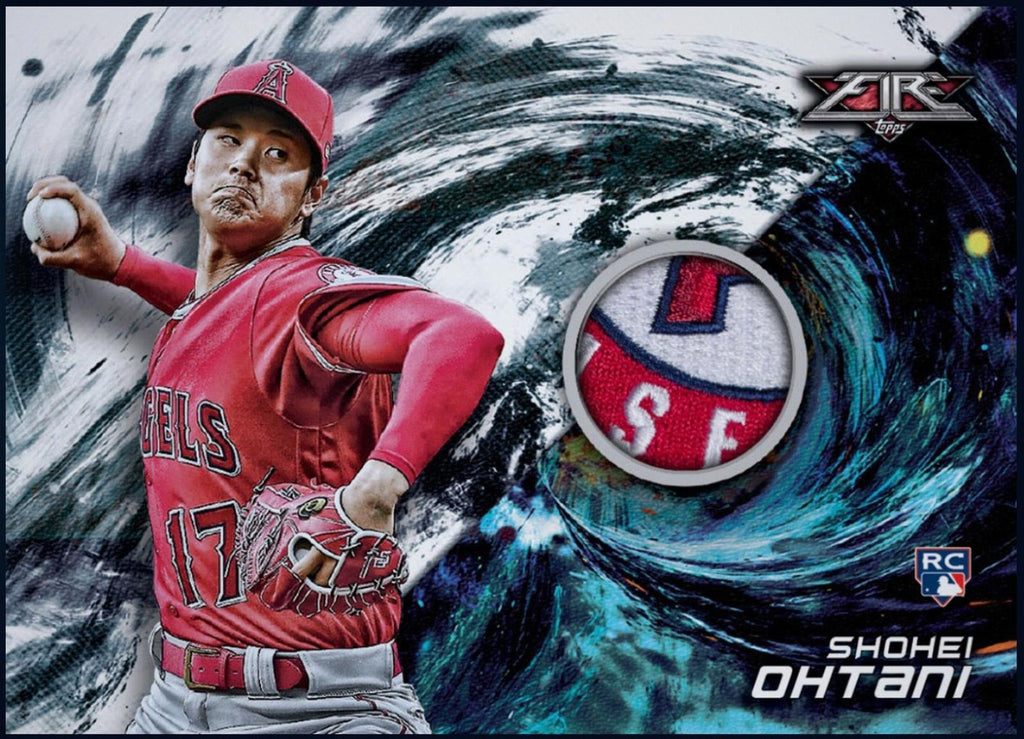 Rare 2018 Shohei Ohtani Topps Fire Rookie Jersey Patch RC MLB Collectible Card Shipped From USA.