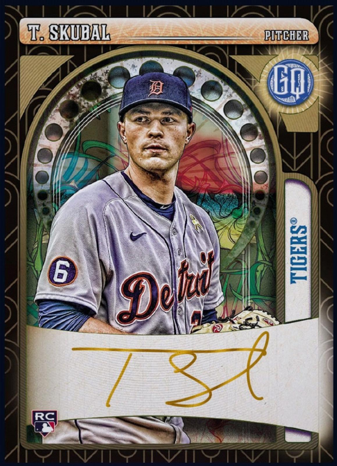 Rare Tarik Skubal 2022 Topps Gypsy Queen Rookie Autograph RC Card With Free Shipping & Shipped from USA Authentic MLB Memorabilia