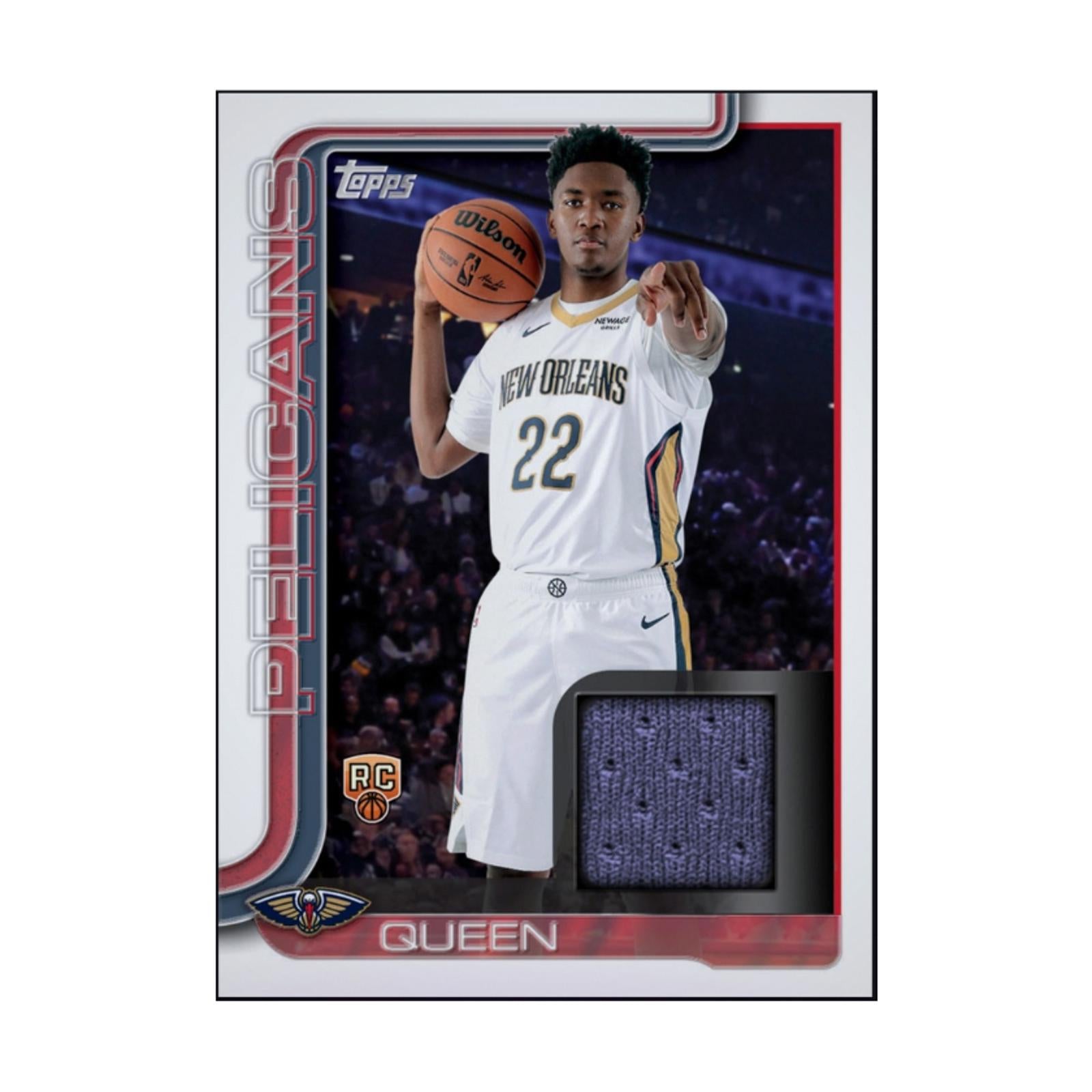 2026 Derik Queen - Topps Flagship Rookie Jersey Patch Rare RC Redemption Card (Free Shipping)