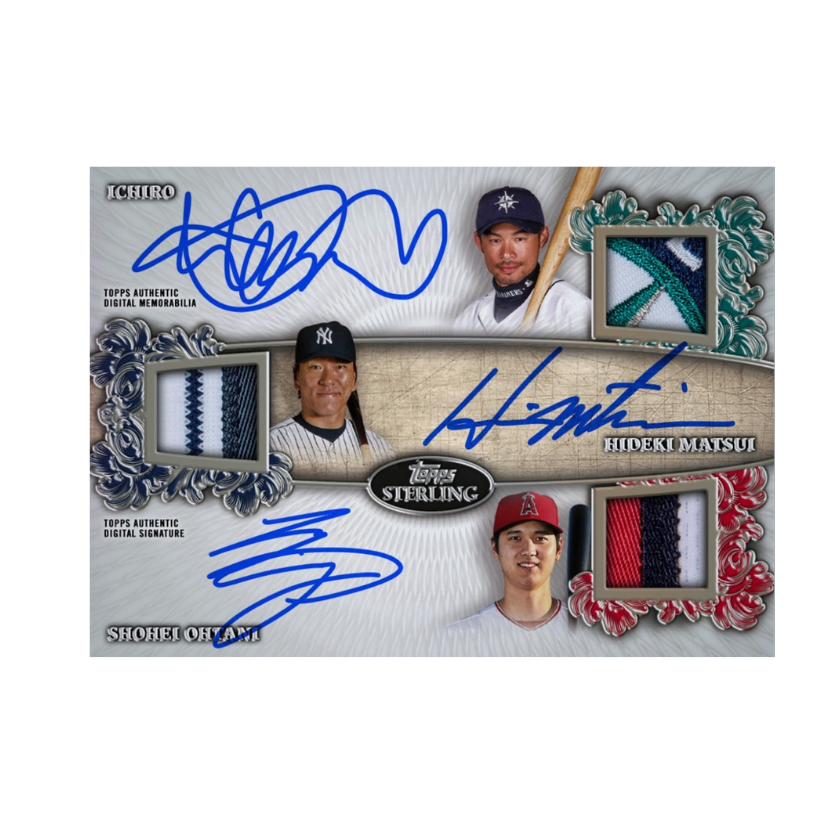 Short Video Preview 2020 Topps Sterling Triple Autograph Relic Rare Ohtani Ichiro Matsui Physical Redemption Card